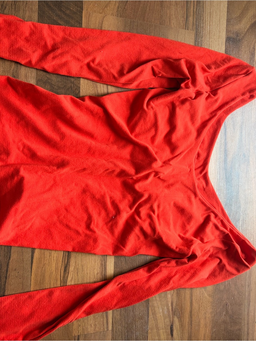 Urban Outfitters Red Long Sleeve Tee